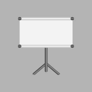 boş projeksiyon perdesi ile boşluk