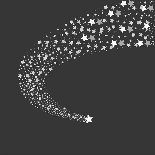 Λευκά αστέρια γυρίσματα — Διανυσματικό Αρχείο
