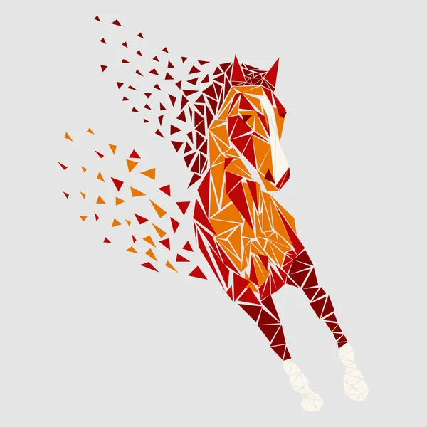 Ikone der Pferdepartikel — Stockvektor