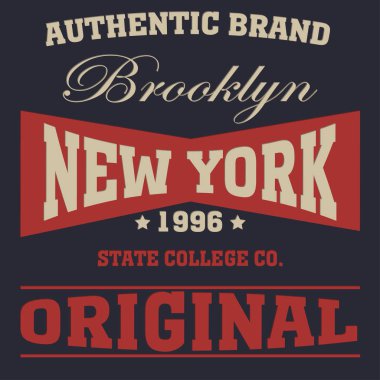 New york tipografi moda