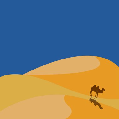 deve ile çöl arka plan