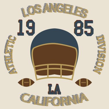 Los Angeles tipografi futbol