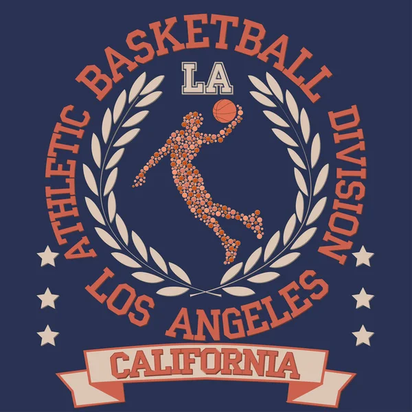 California College baloncesto — Archivo Imágenes Vectoriales