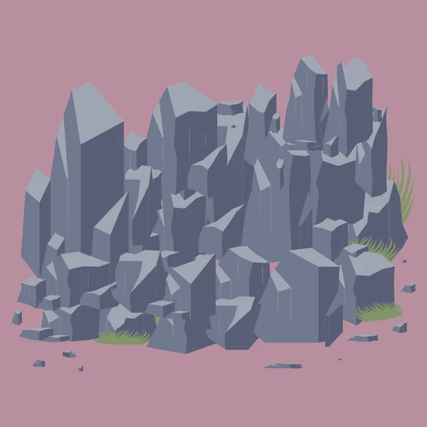 Vecteur pierre de roche — Image vectorielle