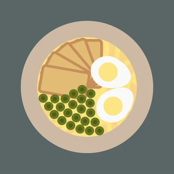 Japans ramen noodle — Stockvector