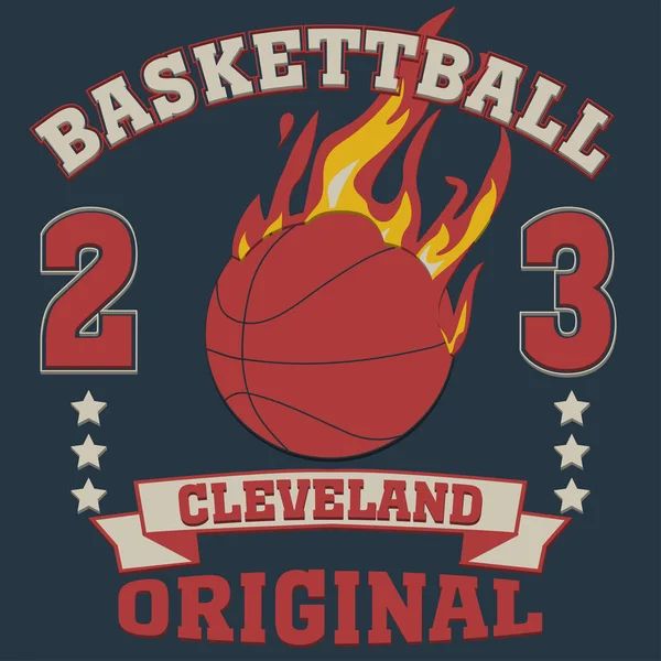 Cleveland ohio sport typografie — Stockvektor