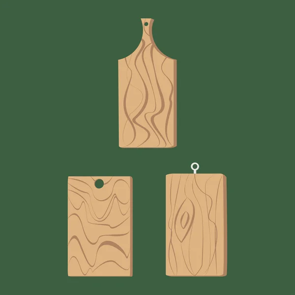 Corte de madera marrón — Vector de stock