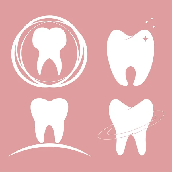 Zestaw zębów dentystycznych projektu — Wektor stockowy