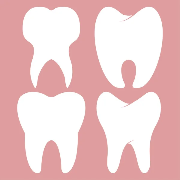 Zestaw zębów dentystycznych projektu — Wektor stockowy