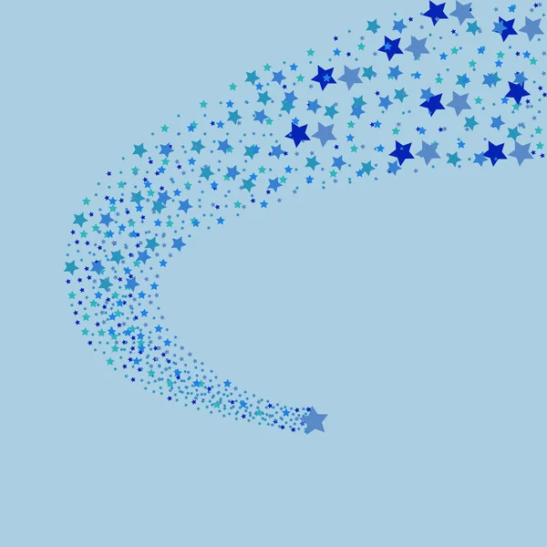 Kék hulló csillagok — Stock Vector