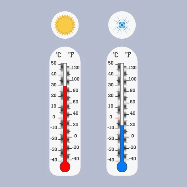 気象温度計のアイコン — ストックベクタ