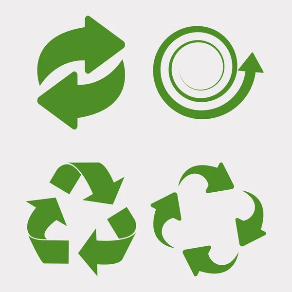 Ensemble de recyclage vert — Image vectorielle