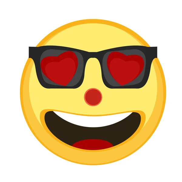 Szép boldog emoji — Stock Vector