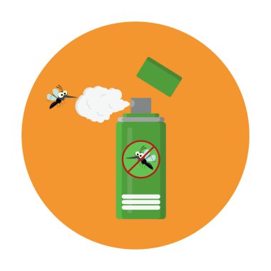 Yeşil tasarım vektöründe püskürtücü sprey