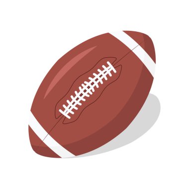 Amerikan futbol topu ikonu. Rugby logosu tasarımı