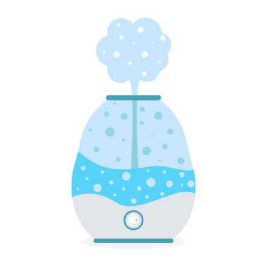 Buhar ikonlu nemlendirici hava. Arındırıcı mikroiklim, sağlıklı nem