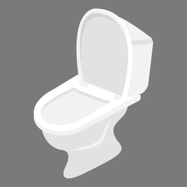 Illustration de toilettes occidentales modernes blanches design vectoriel — Image vectorielle