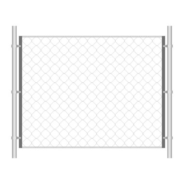 Zincirli tel. Metal ağ, çelik tel örgü yapısı