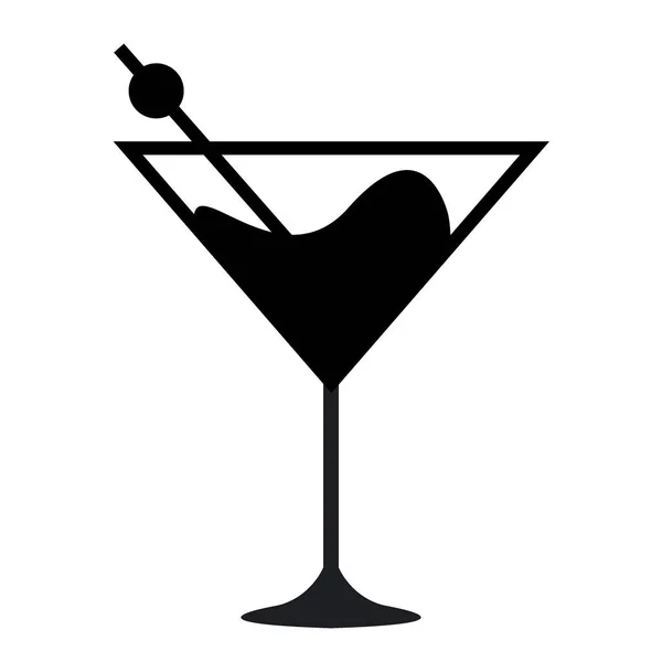 Glass cup icon. Symbol beverage cocktail vector design — Stock Vector