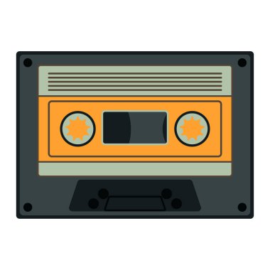 Cassette tape icon illustration vector icon music