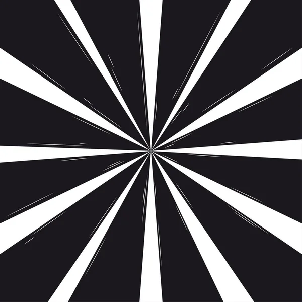 Black and white rays background design illustration — Διανυσματικό Αρχείο