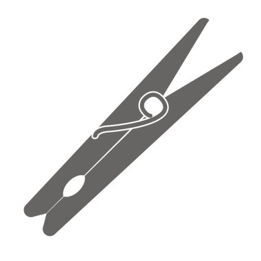 Kumaş pin simgesi vektör illüstrasyon tasarımı izole