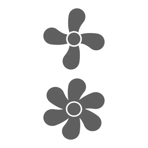 Fan icoon ontwerp vector op witte achtergrond — Stockvector