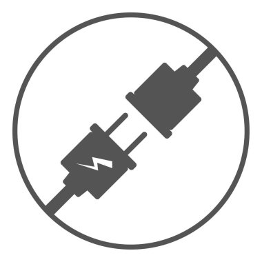 Elektrik prizi ve çıkış simgesi vektör illüstrasyon tasarımı