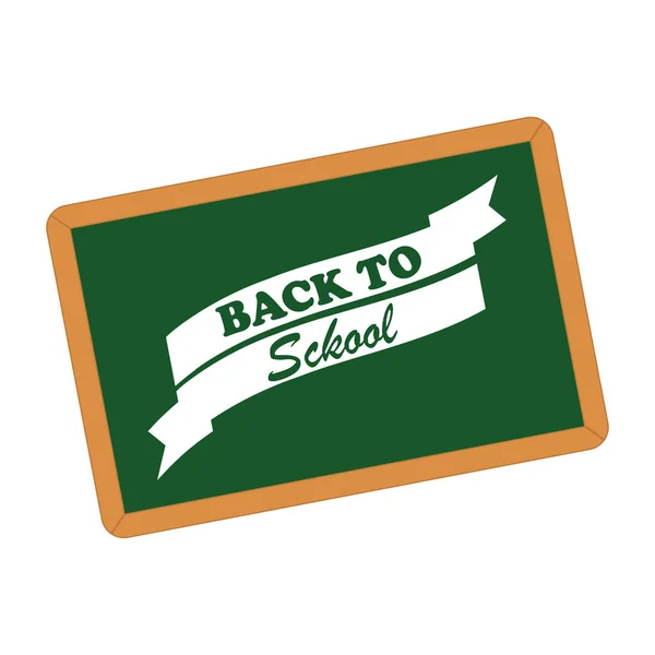 Back to school board vector illustration design — Stock Vector