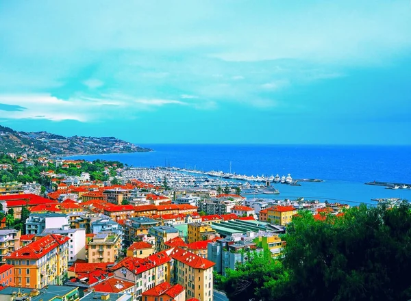 Poort van San Remo (San Remo) aan de Italiaanse Rivièra, Azure, provincie Imperia, westerse Ligurië, Italië — Stockfoto