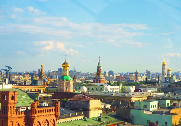 Vista di Mosca dalla piattaforma di osservazione sulla Lubyanka del negozio Children's Shop — Foto Stock