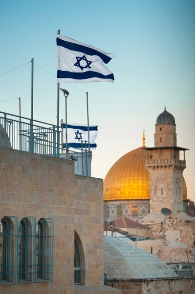 Kudüs, İsrail'in eski şehirde kaya kubbe.