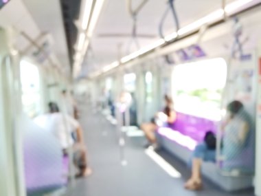 Gökyüzü tren bulanık insanlar