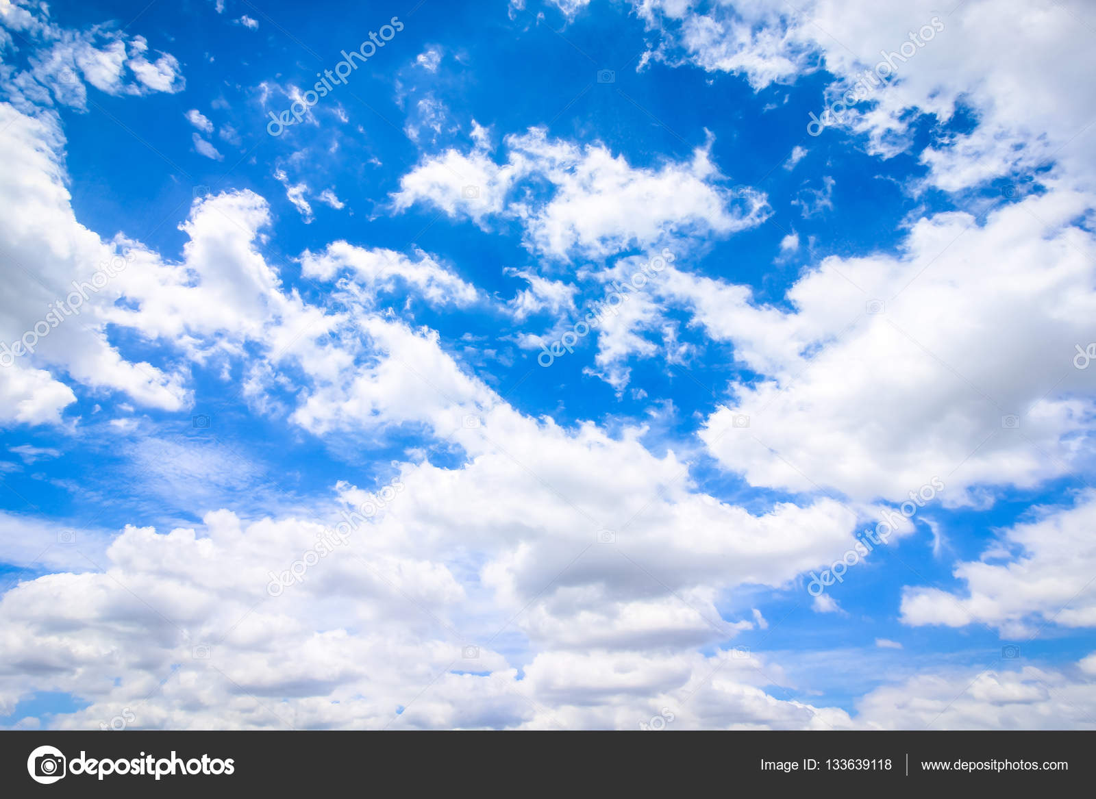 Clear Blue Sky With Clouds Wallpaper