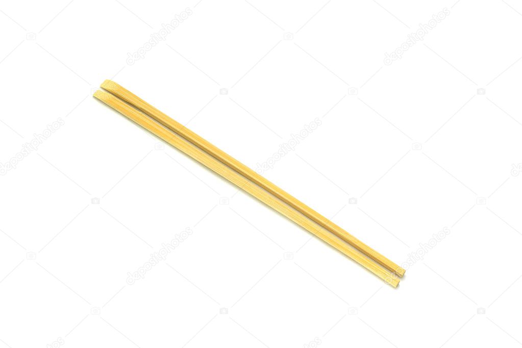 Isolated Chopsticks on a white background 