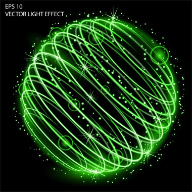 Işık efekti vektör büyü