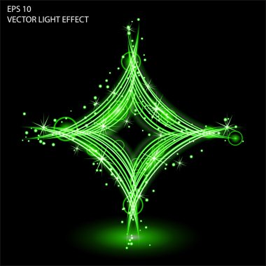 Işık efekti vektör büyü