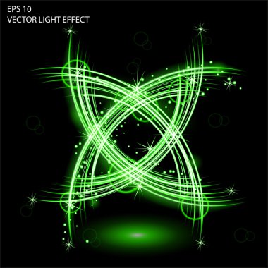 Işık efekti vektör büyü