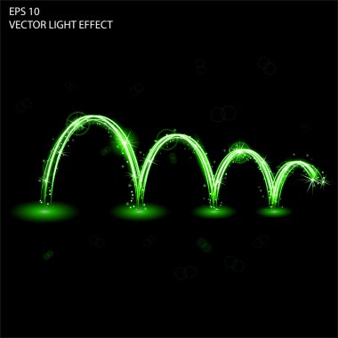 Işık efekti vektör büyü