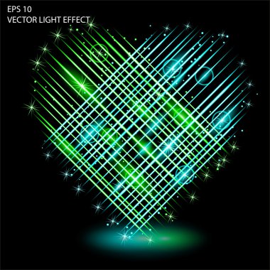 Işık efekti vektör büyü