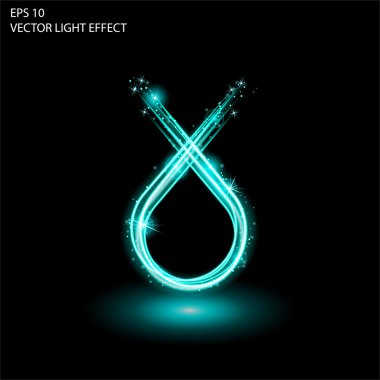 Işık efekti vektör büyü