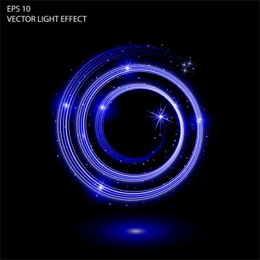 Işık efekti vektör büyü