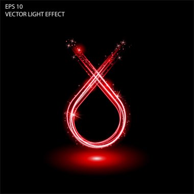 Işık efekti vektör büyü