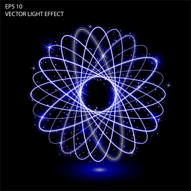 Işık efekti vektör büyü