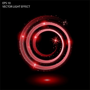 Işık efekti vektör büyü