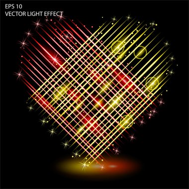 Işık efekti vektör büyü