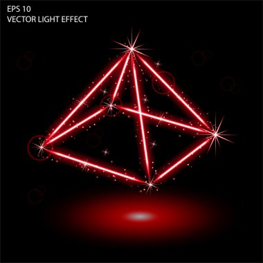 Işık efekti vektör büyü