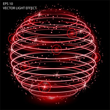 Işık efekti vektör büyü