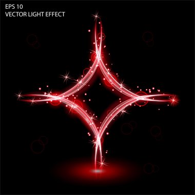 Işık efekti vektör büyü