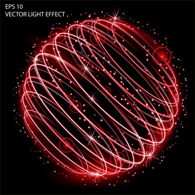 Işık efekti vektör büyü